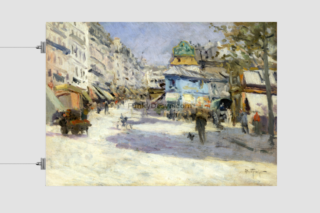 Rue Lepic, the corner of Rue Puget and Place Blanche (1890) by Louis Abel-Truchet