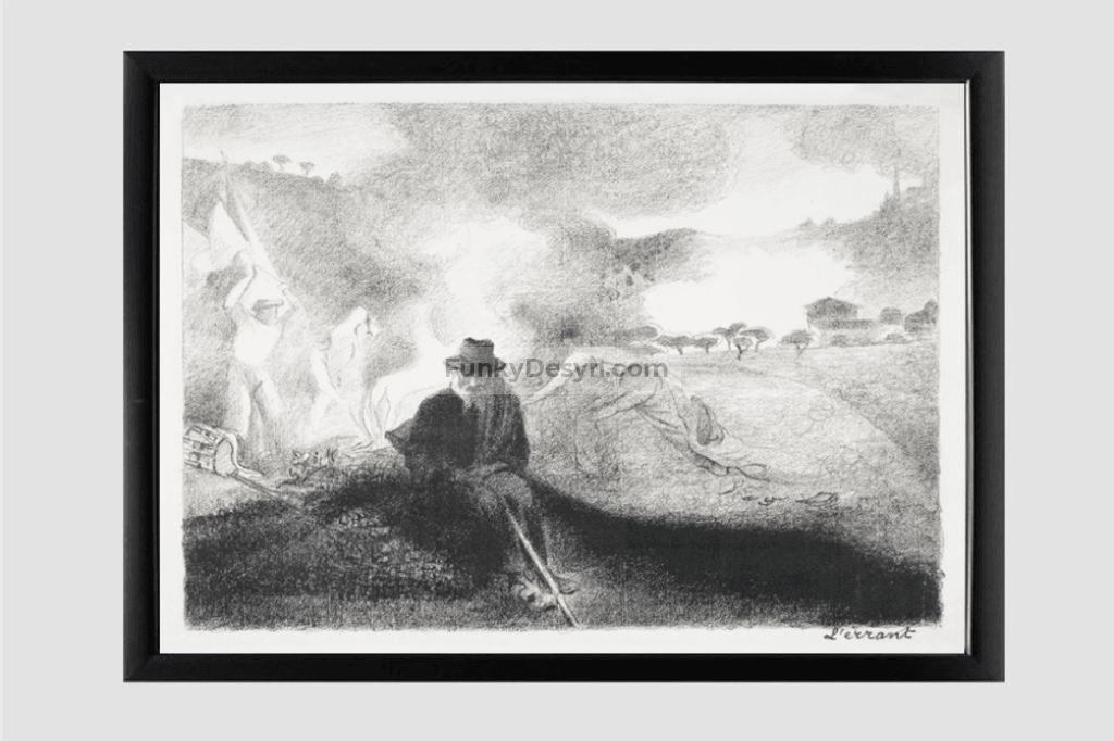 L’Errant (1856–1910) print in high resolution by Henri-Edmond Cross.