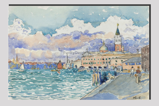 Venice (1903) painting in high resolution by Henri-Edmond Cross.