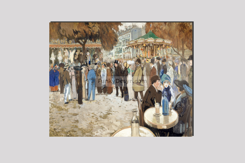 Fun fair, boulevard de Clichy (1910) by Louis Abel-Truchet