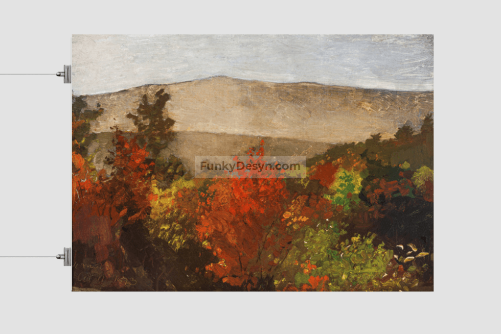 Autumn Treetops (1873) by Winslow Homer.