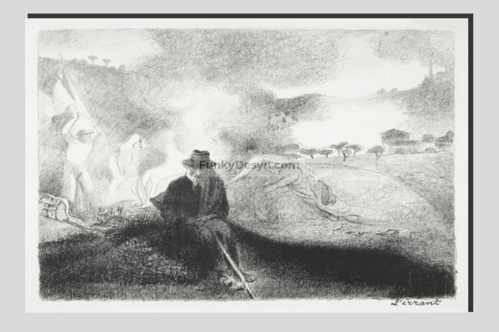 L’Errant (1856–1910) print in high resolution by Henri-Edmond Cross.