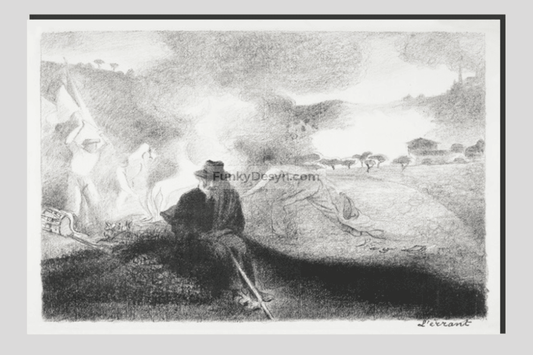L’Errant (1856–1910) print in high resolution by Henri-Edmond Cross.