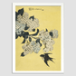Hydrangea and Swallow, from an untitled series of large flowers by Katsushika Hokusai