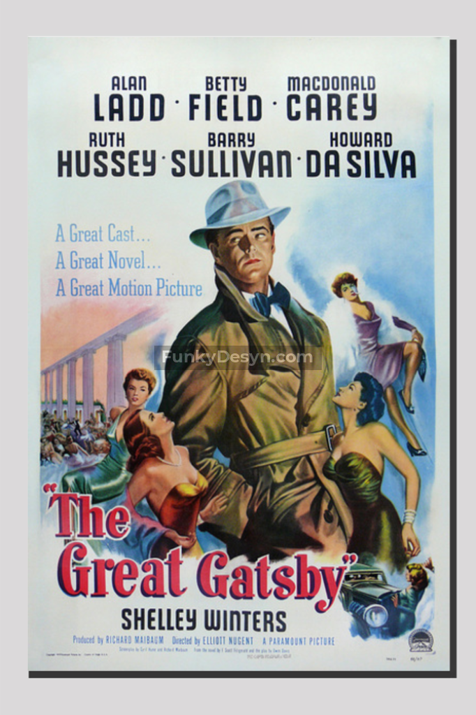 The Great Gatsby -1949 20X30 Inches/ Wrapped Canvas Decor