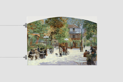 At the Chalet du Château de Madrid, in the Bois de Boulogne (1895) by Louis Abel-Truchet