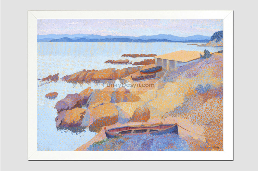 Calanque des Antibois (1891–1892) painting in high resolution by Henri-Edmond Cross