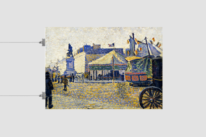 Place de Clichy (1887) painting  by Paul Signac