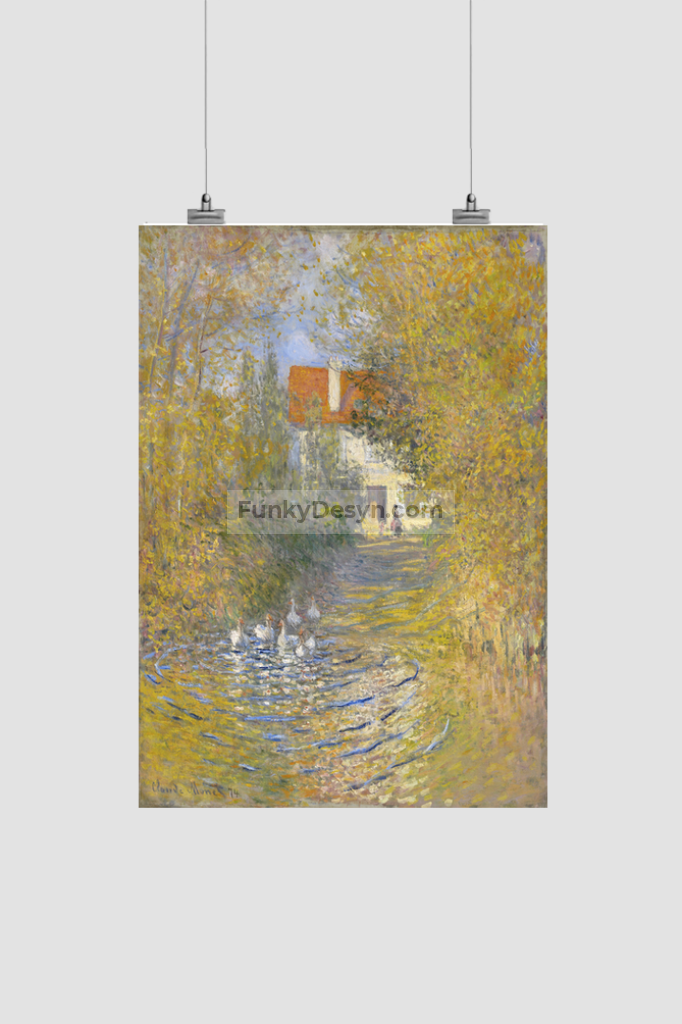 Claude Monets The Geese (1874) 8.3X11.7 Inches/ Rolled Poster