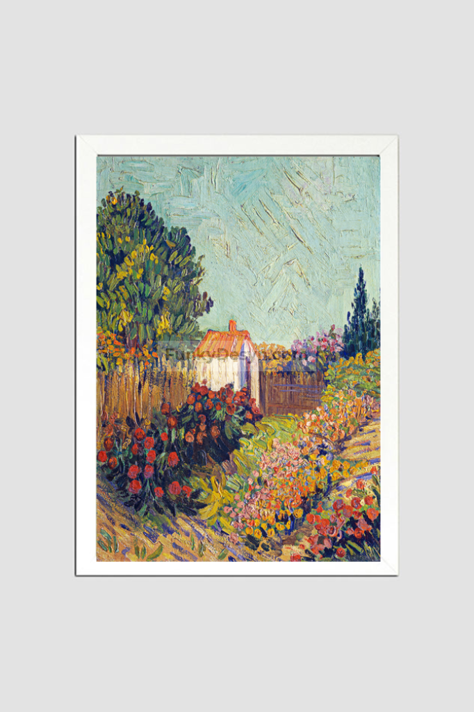 Landscape (19251928) By Vincent Van Gogh. 8.3X11.7 Inches/ White Framed Poster