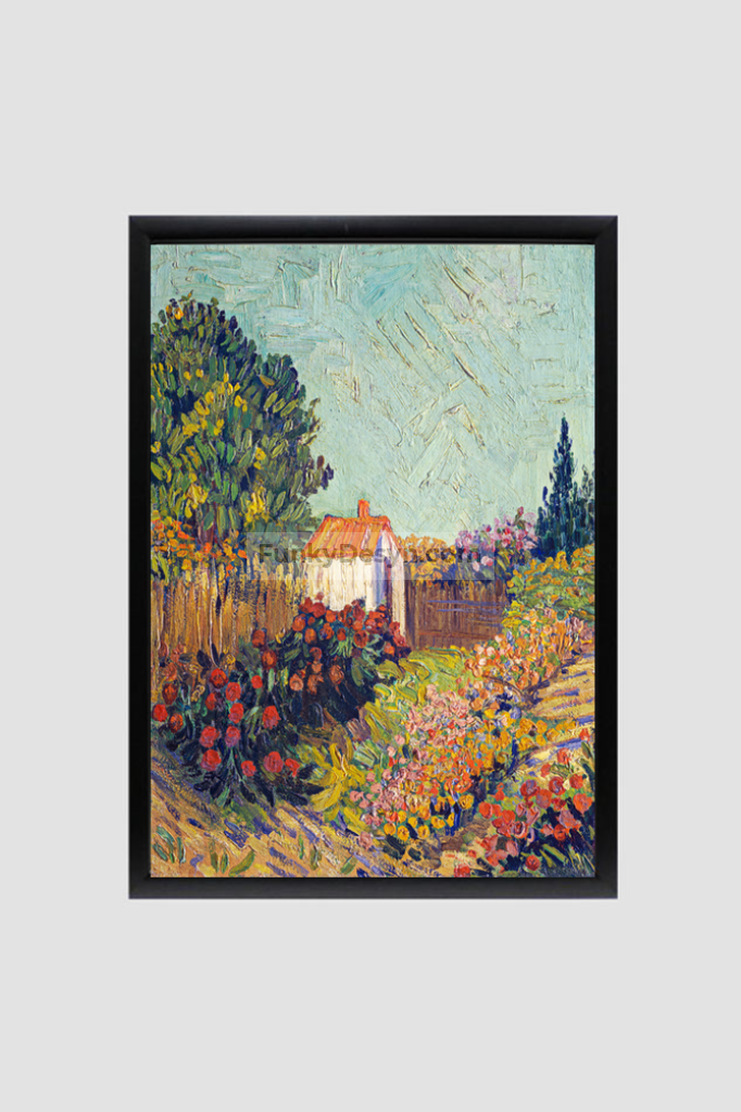 Landscape (19251928) By Vincent Van Gogh. 8.3X11.7 Inches/ Black Framed Poster