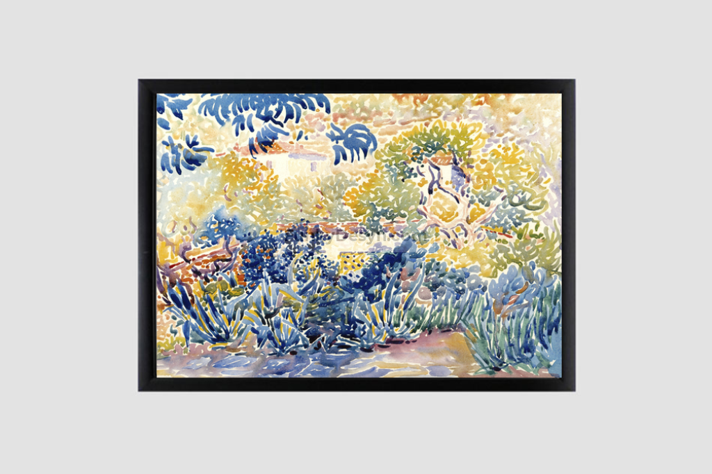 The Artist's Garden at Saint-Clair (1904–1905) painting by Henri-Edmond Cross