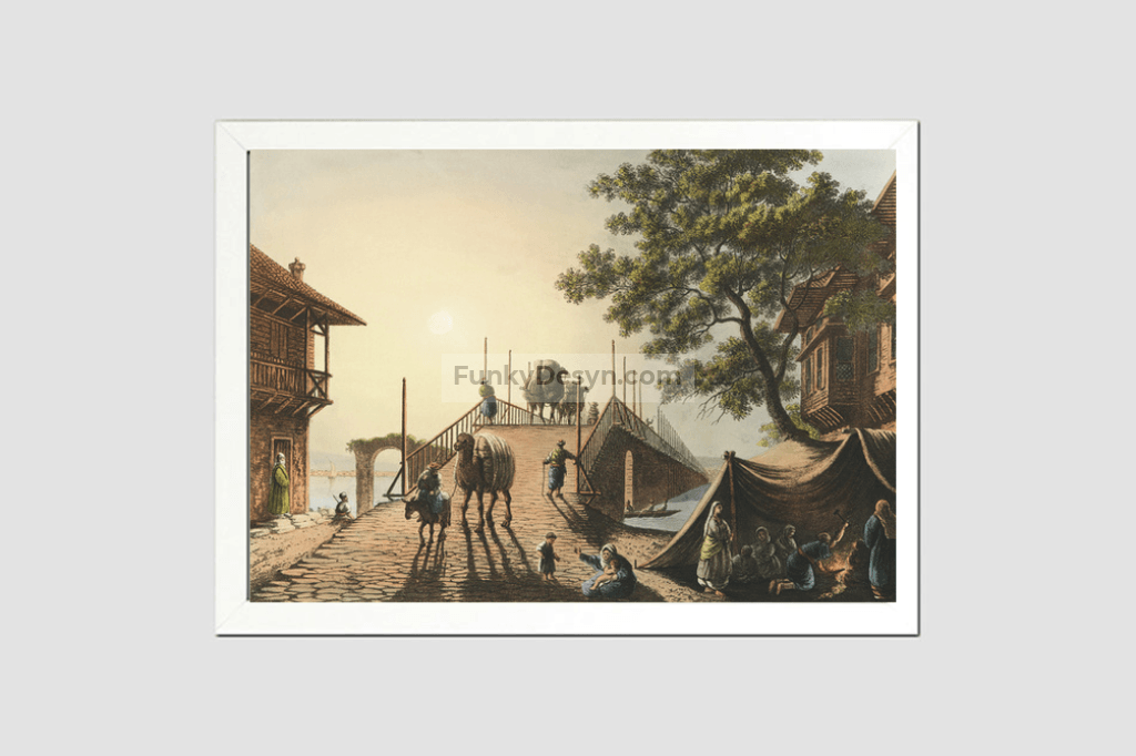 Ponte piccolo from Views in the Ottoman Dominions, in Europe, in Asia, and some of the Mediterranean islands (1810) by Luigi Mayer (1755-1803).