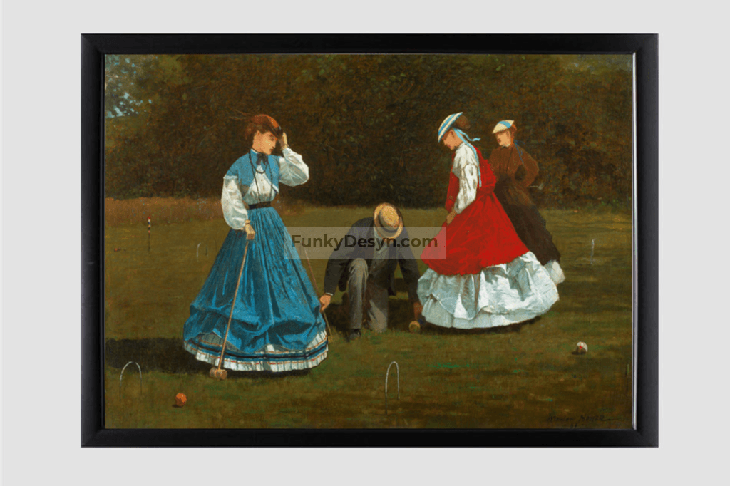 Croquet Scene (1866) by Winslow Homer