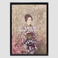 Beautiful photomechanical prints of a Geisha and Cherry Blossom (1887–1897) by Ogawa Kazumasa
