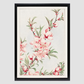 Peach tree branches with leaves and blossoms during 1870–1880 by Megata Morikaga