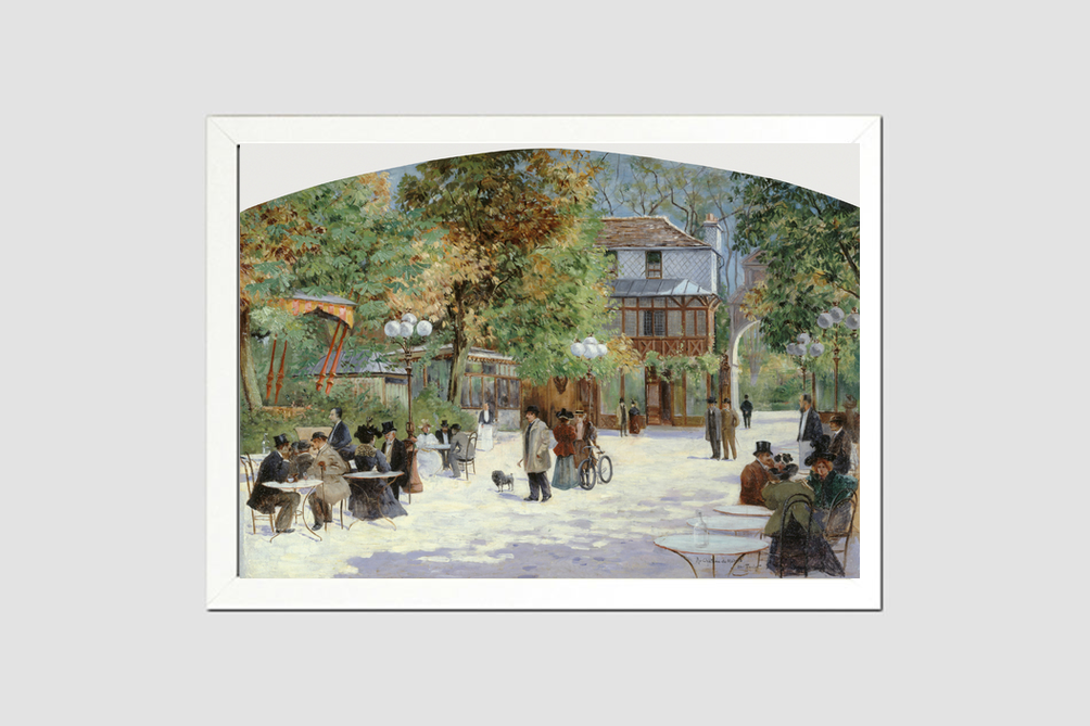 At the Chalet du Château de Madrid, in the Bois de Boulogne (1895) by Louis Abel-Truchet