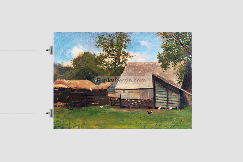 Farmyard with Ducks and Chickens (ca. 1872–1873) by Winslow Homer