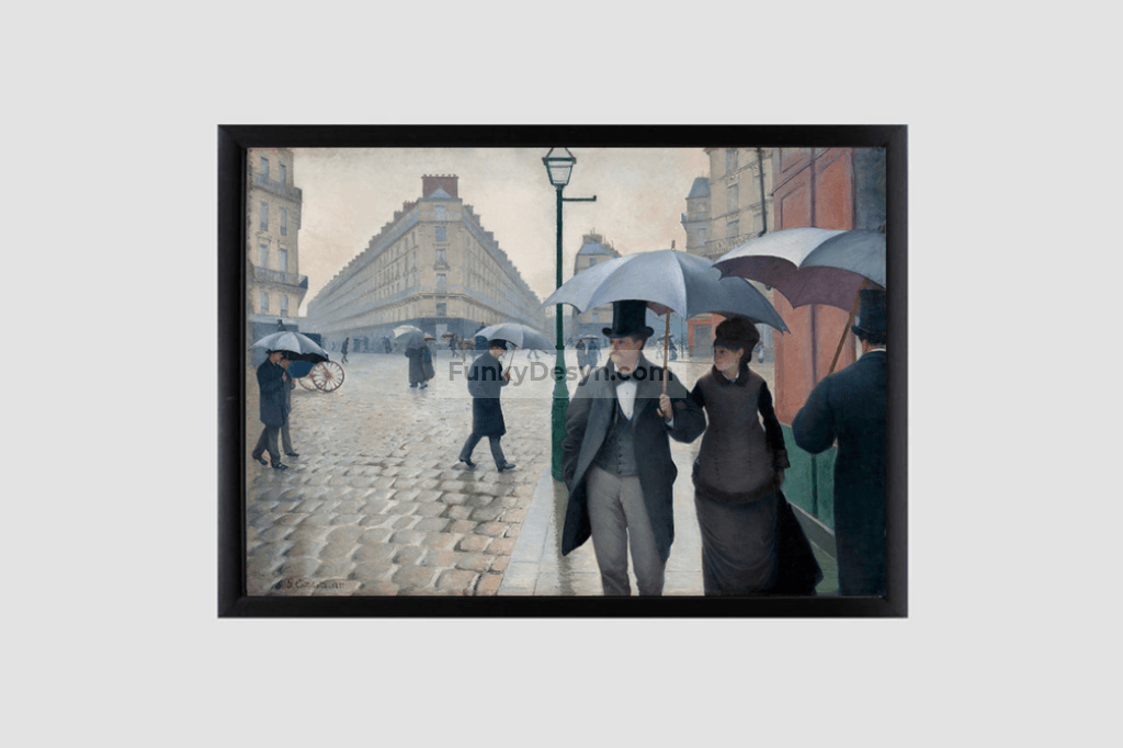 Paris Street Rainy Day (1877) painting  by Gustave Caillebotte