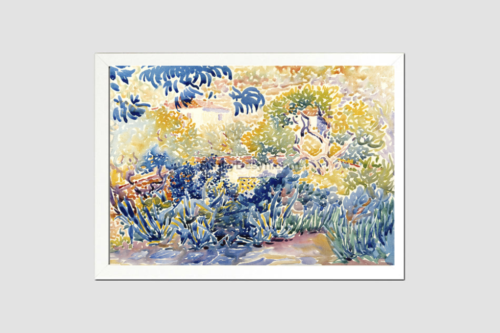 The Artist's Garden at Saint-Clair (1904–1905) painting by Henri-Edmond Cross