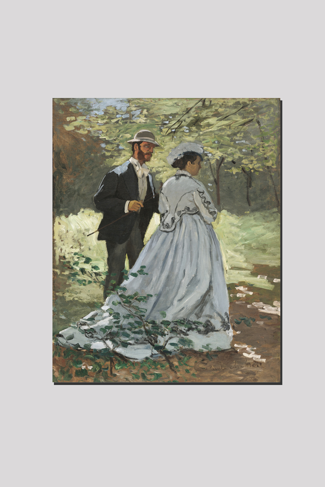 Bazille and Camille (1865) by Claude Monet