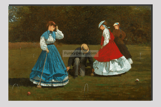 Croquet Scene (1866) by Winslow Homer