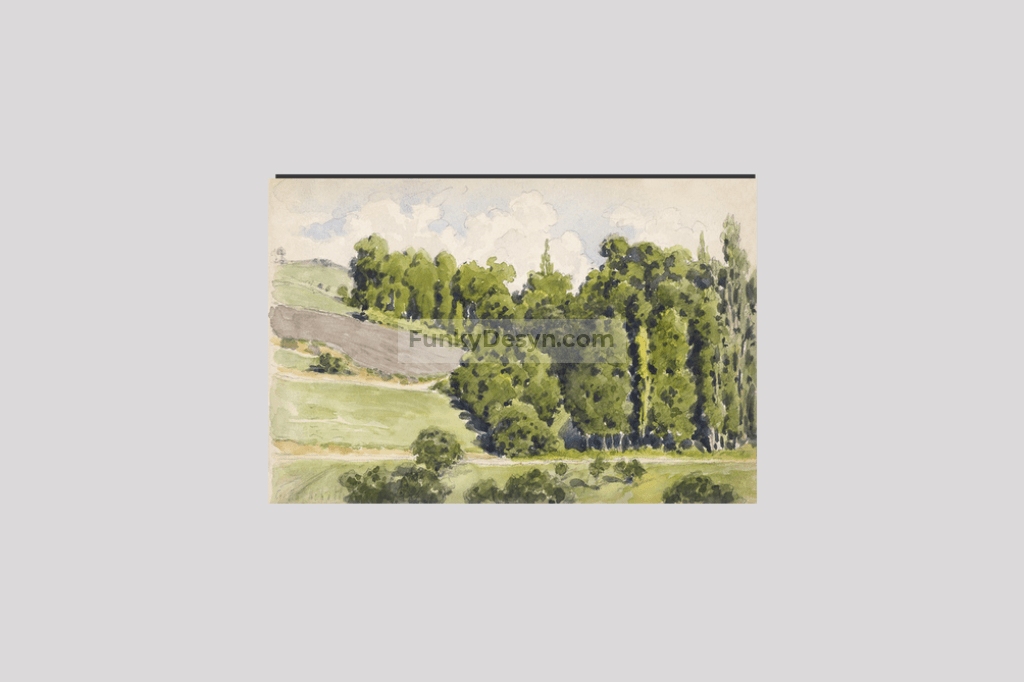 Sketchbook (ca. 1883–1887) painting in high resolution by Gustave Caillebotte.