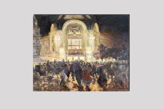 The Gaumont-Palace cinema, place de Clichy (19) by Louis Abel-Truchet