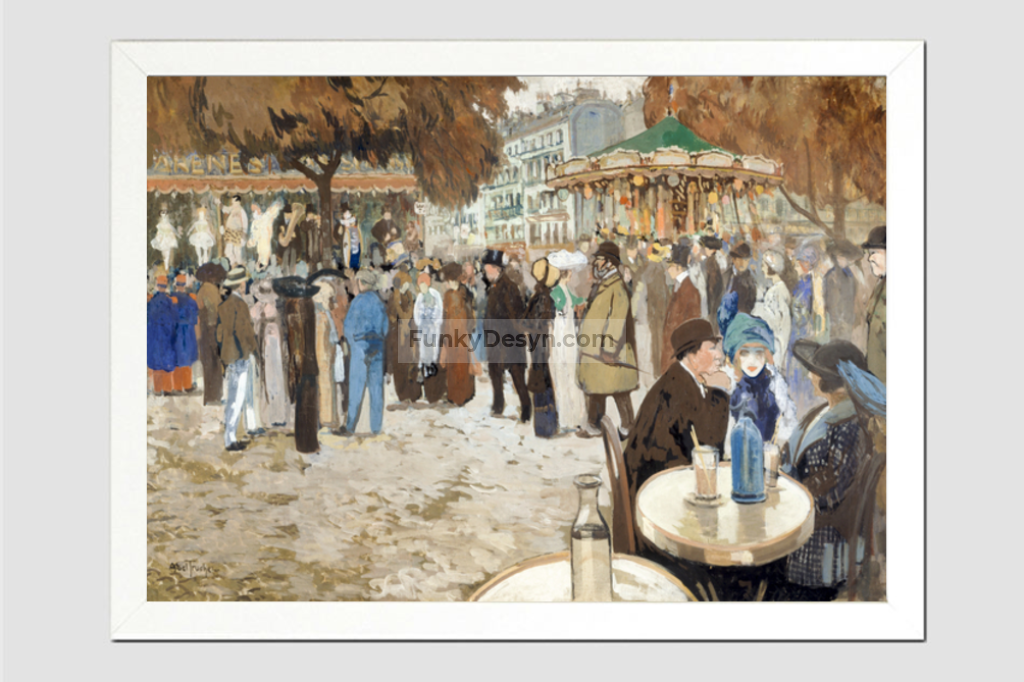 Fun fair, boulevard de Clichy (1910) by Louis Abel-Truchet