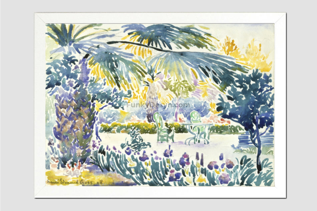 Garden of the Painter at Saint Clair (1908) painting  by Henri-Edmond Cross