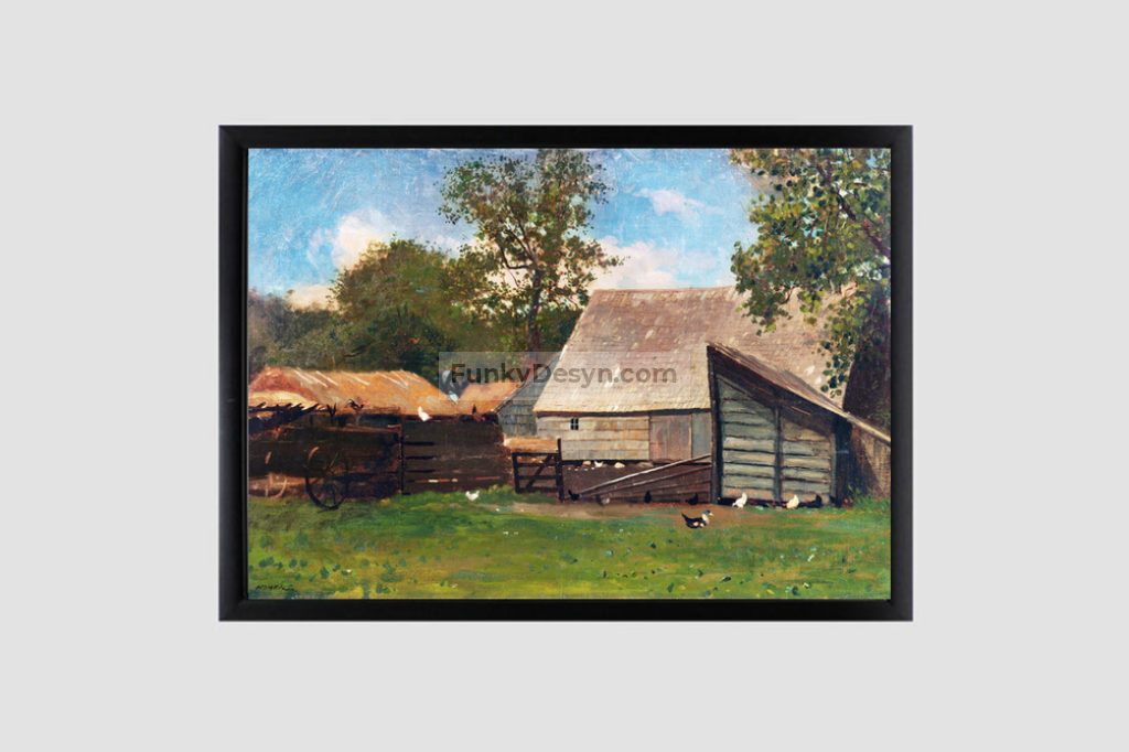 Farmyard with Ducks and Chickens (ca. 1872–1873) by Winslow Homer