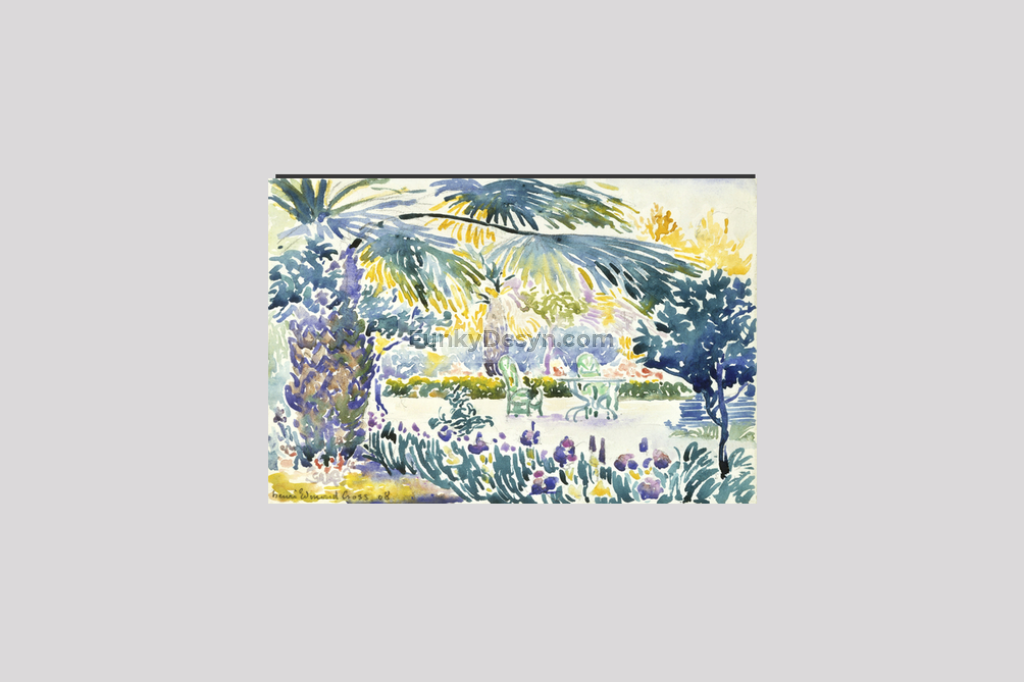 Garden of the Painter at Saint Clair (1908) painting  by Henri-Edmond Cross