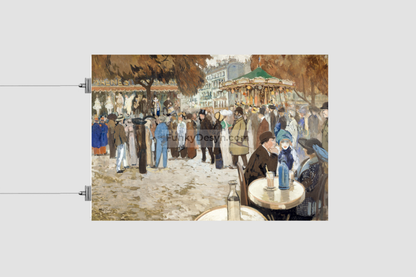 Fun fair, boulevard de Clichy (1910) by Louis Abel-Truchet