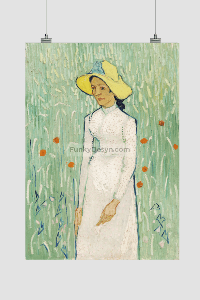 White (1890) By Vincent Van Gogh. 11.7X16.54 Inches/ Rolled Poster
