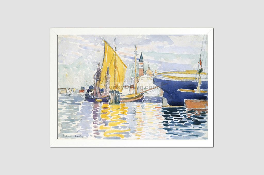 Venice-The Giudecca (1903) painting in high resolution by Henri-Edmond Cross