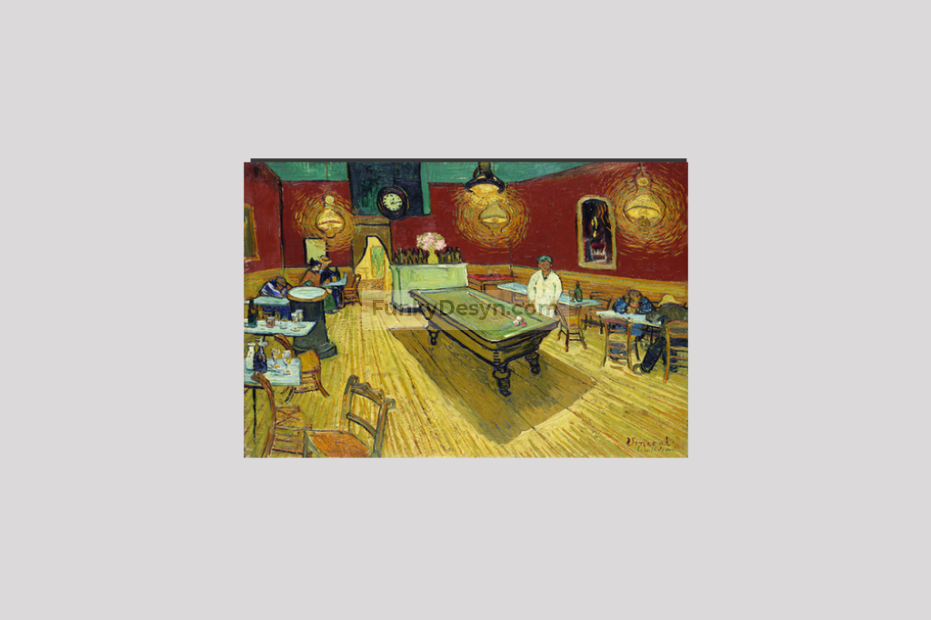 Le Café De Nuit (The Night Café) (1888) By Vincent Van Gogh. 8X12 Inches/ Wrapped Canvas