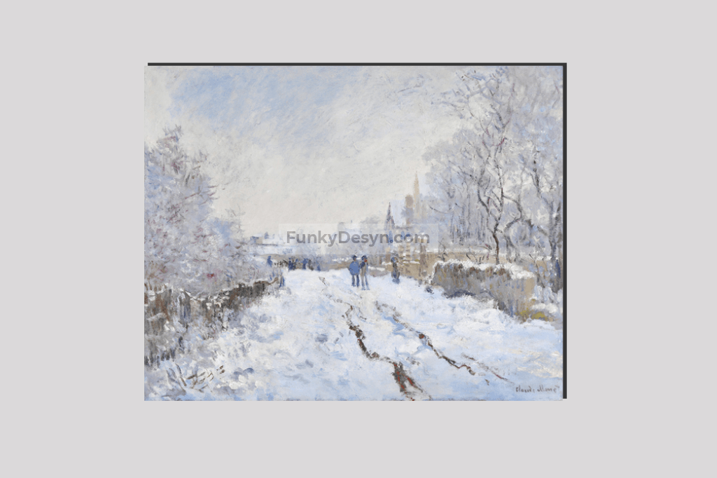 Claude Monets The Magpie (18681869) 16X20 Inches/ Wrapped Canvas