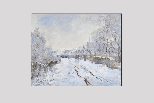 Claude Monets The Magpie (18681869) 16X20 Inches/ Wrapped Canvas