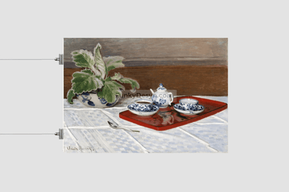 Claude Monets Still Life Tea Service (1872) 8.3X11.7 Inches/ Rolled Poster