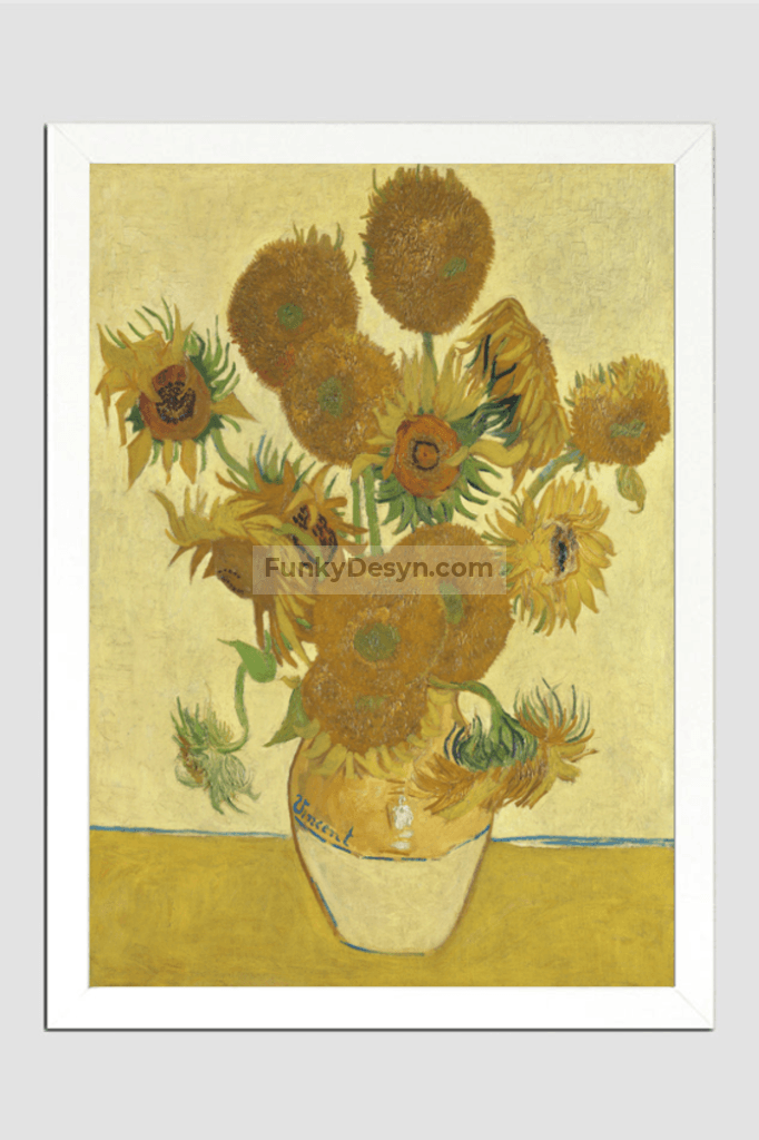 Vincent Van Goghs Sunflowers (1888) Famous Still Life Painting.