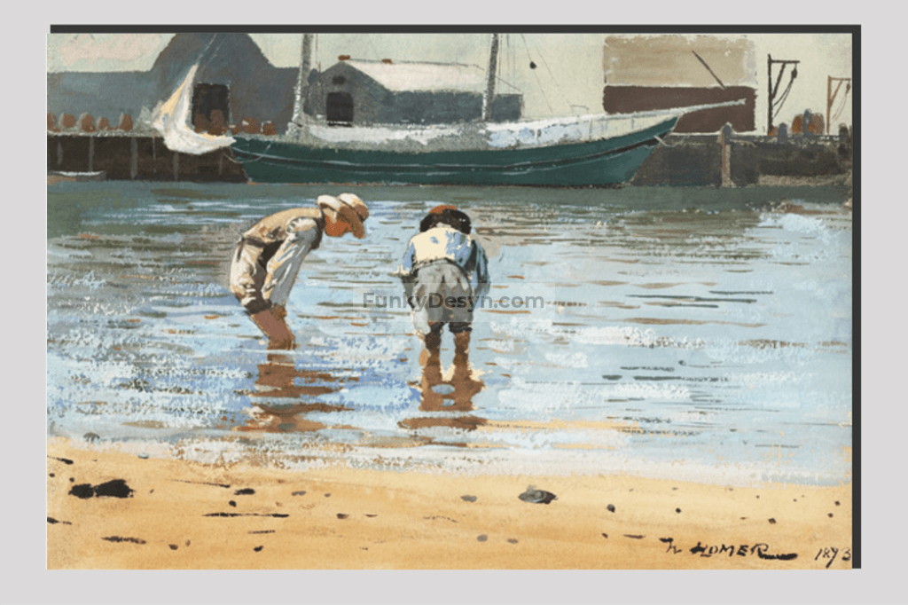 Boys Wading (1873) by Winslow Homer