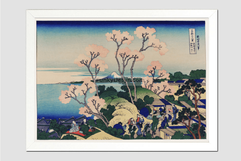 Goten-Yama Hill, Shinagawa on the Tokaido by Katsushika Hokusai (1760-1849