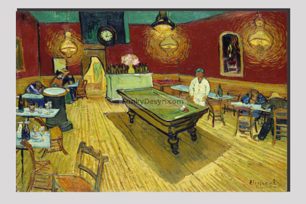 Le Café De Nuit (The Night Café) (1888) By Vincent Van Gogh. 20X30 Inches/ Wrapped Canvas