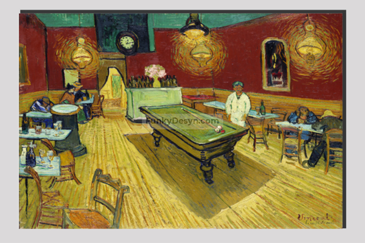 Le Café De Nuit (The Night Café) (1888) By Vincent Van Gogh. 20X30 Inches/ Wrapped Canvas