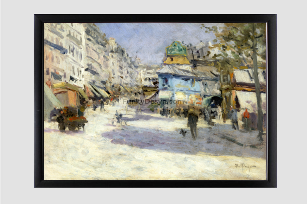 Rue Lepic, the corner of Rue Puget and Place Blanche (1890) by Louis Abel-Truchet