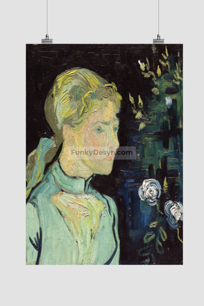 Adeline Ravoux (1890) By Vincent Van Gogh 11.7X16.54 Inches/ Rolled Poster