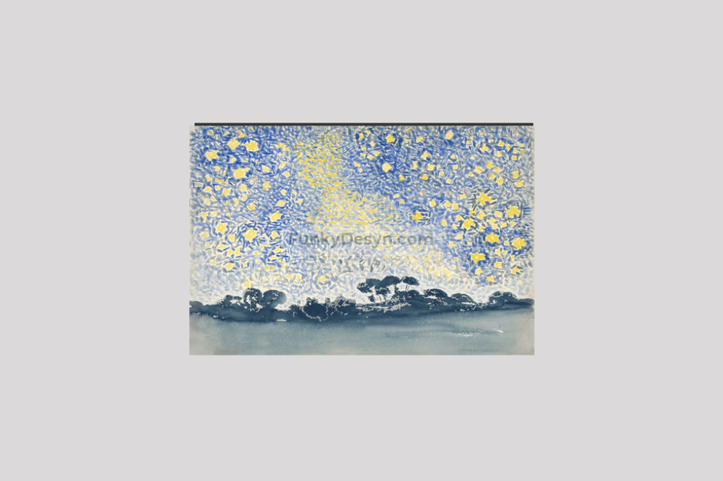 Landscape with Stars (1905–1908)  by Henri-Edmond Cross.