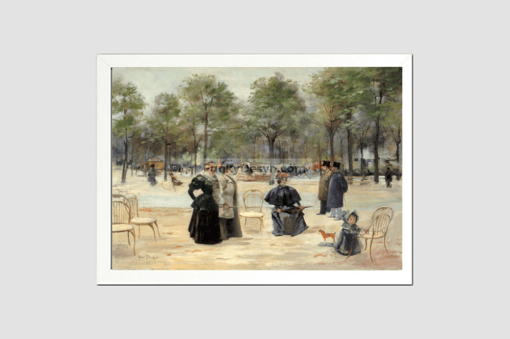 To the Champs Elysees (1895) by Louis Abel-Truchet.