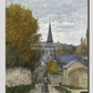 Monets Street In Sainte-Adresse (1867) 20X30 Inches/ Wrapped Canvas
