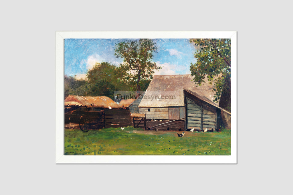Farmyard with Ducks and Chickens (ca. 1872–1873) by Winslow Homer